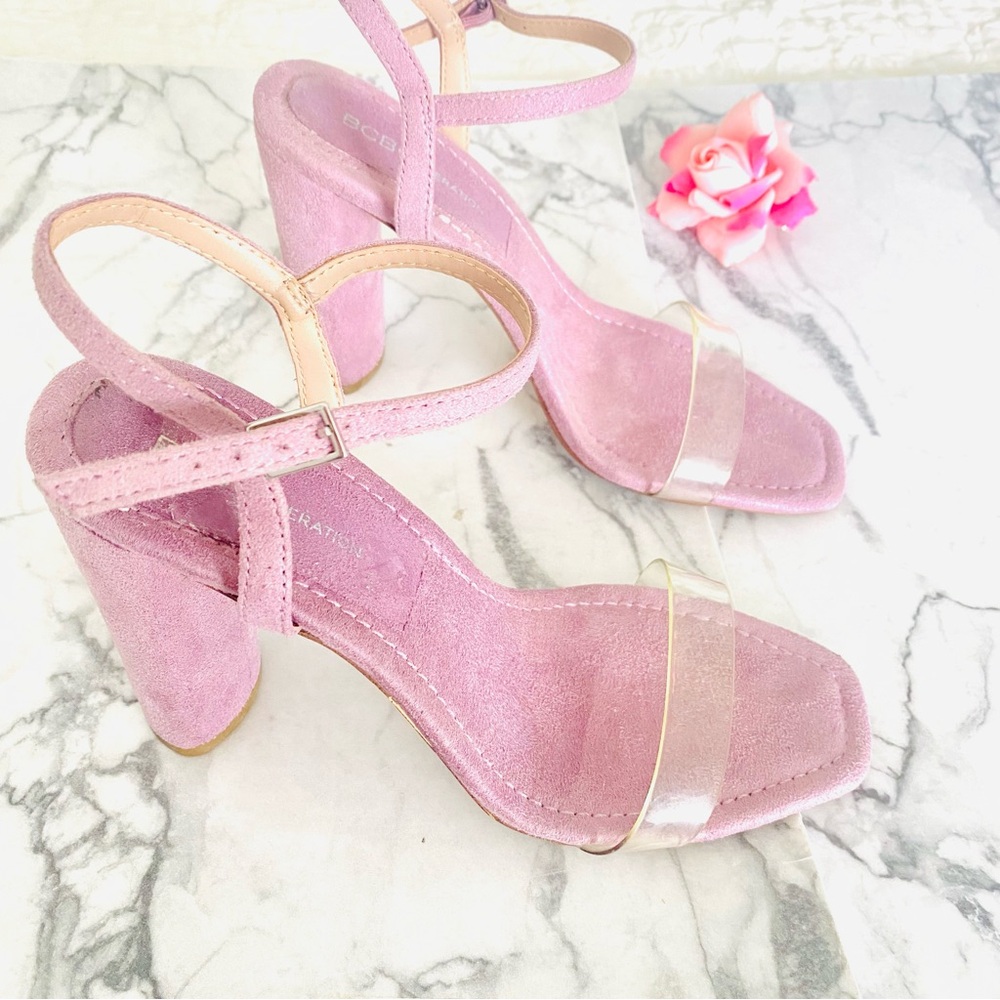 💕Pretty Purple PVC Heels SZ 8.5 - Picture 2 of 13
